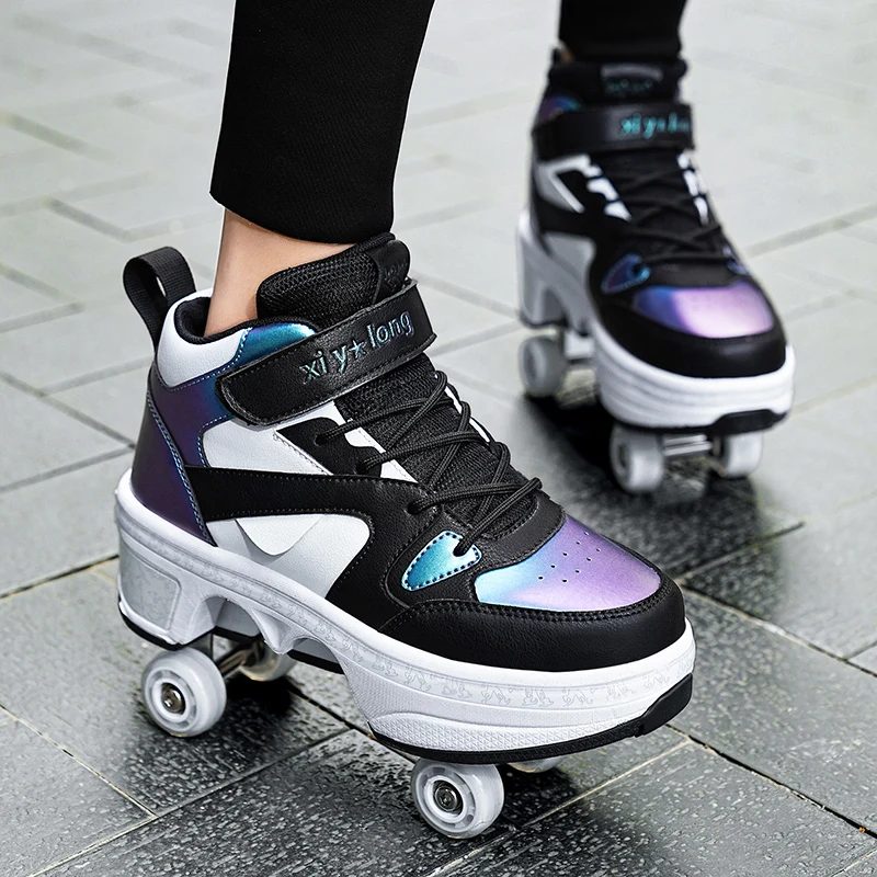 Men'S Shoes - NEW children's sports roller skates deformation