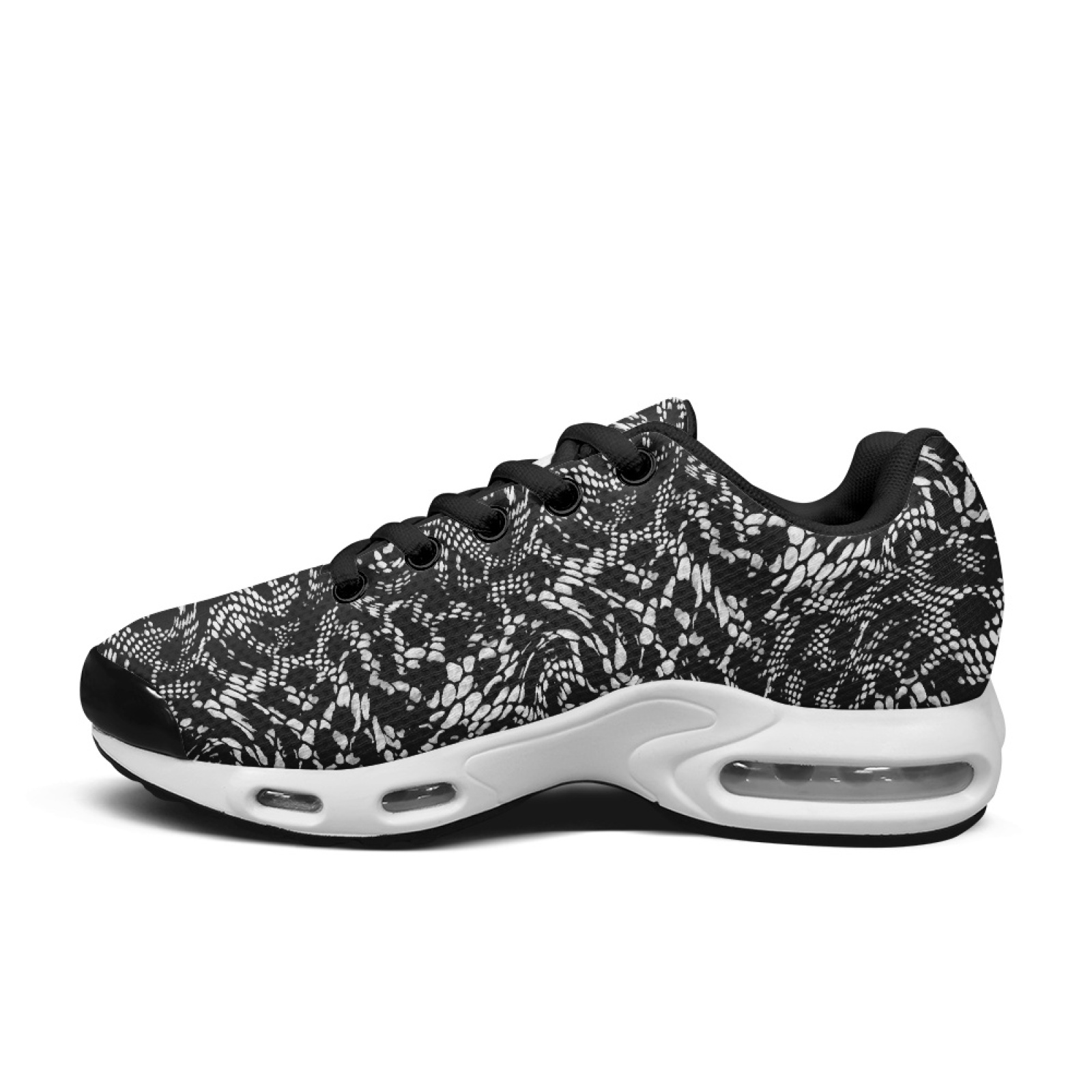 PENSTROLL Snake Print Design W - Knit Fabric Lace Up Sneakers review and price